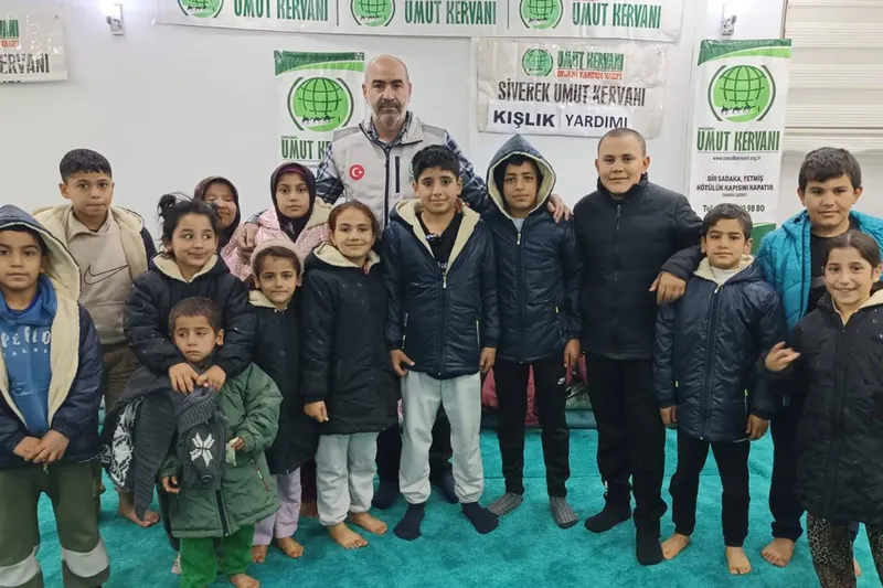Umut Kervanı, bu kış da Siverek’te yüzlerce minik yüreği ısıttı     