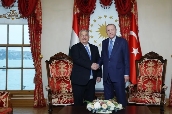 Macaristan Başbakanı Orban Dolmabahçe