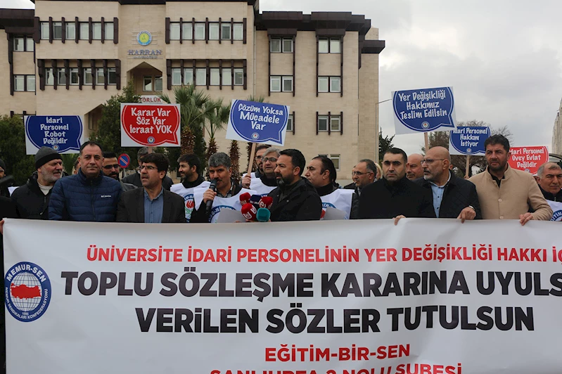 Üniversite çalışanları haklarının iyileştirilmesini talep etti