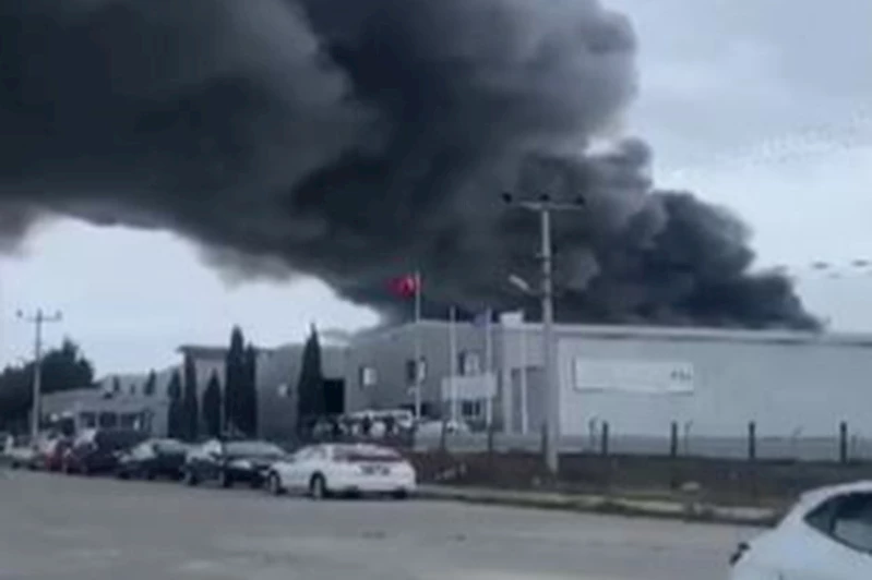 Edirne’de fabrika yangını