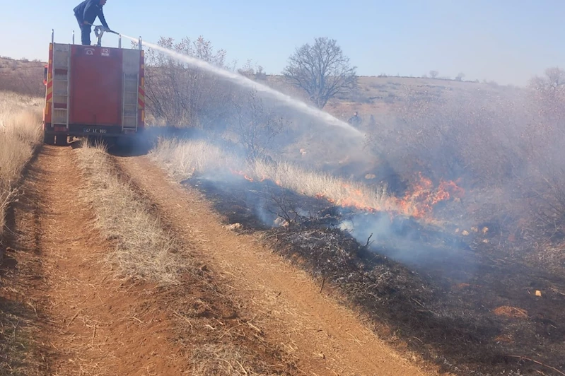 Mardin’de çıkan örtü yangını söndürüldü 