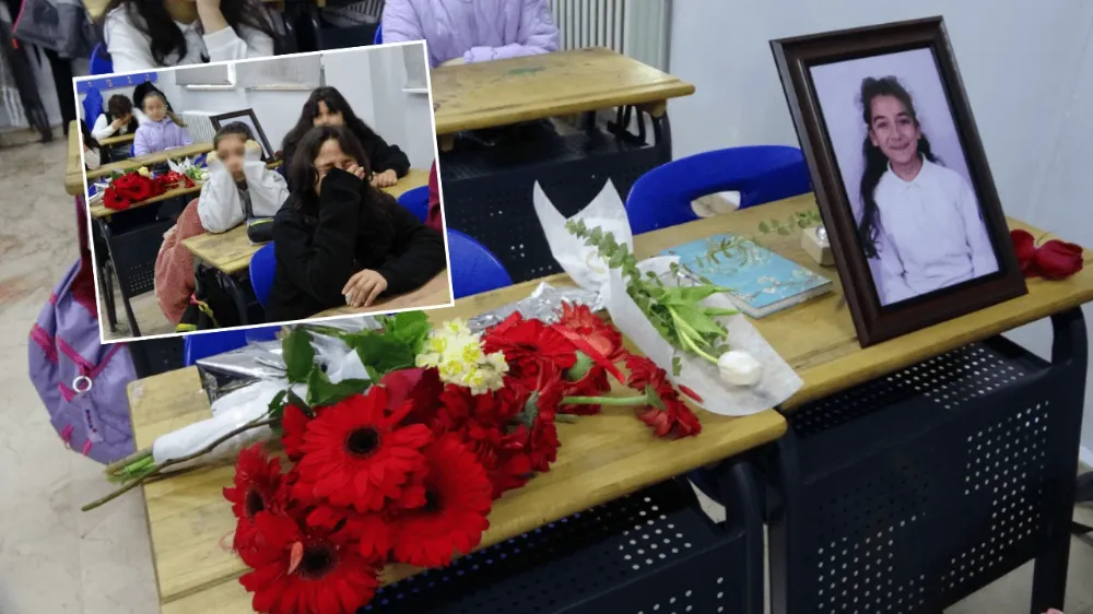 Bolu’daki otel yangınında hayatını kaybeden 11 yaşındaki Mina Akişli okulunda anıldı