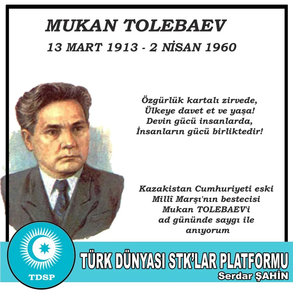 Kazak besteci. Kazakistan Cumhuriyeti eski Millî Marşı