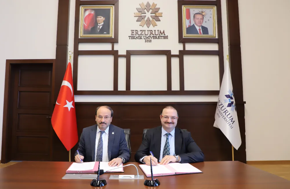 ATATÜRK ÜNİVERSİTESİ İLE ERZURUM TEKNİK ÜNİVERSİTESİ ARASINDA İŞ BİRLİĞİ PROTOKOLÜ İMZALANDI