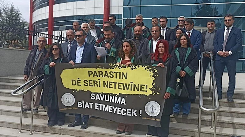 ÖHD Adıyaman Temsilciliği’nden İstanbul Barosu ve Tutuklu Belediye Başkanları için açıklama  - Videolu Haber