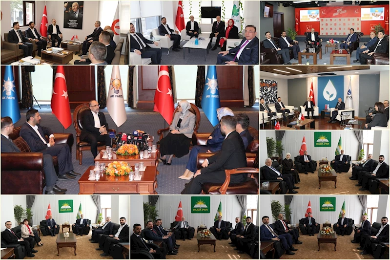 HÜDA PAR siyasi partilerle bayramlaştı