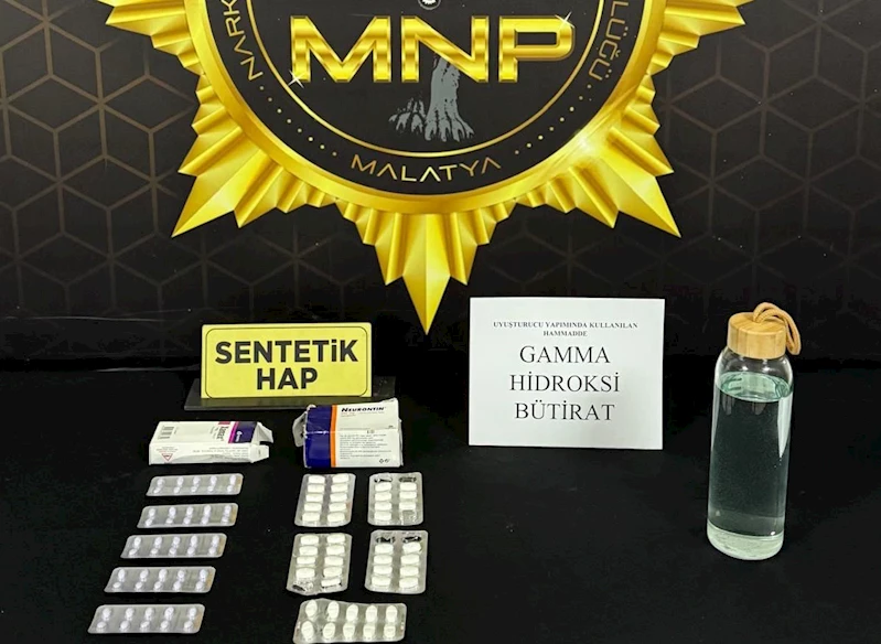 Malatya’da ilk defa GHB maddesi ele geçirildi 