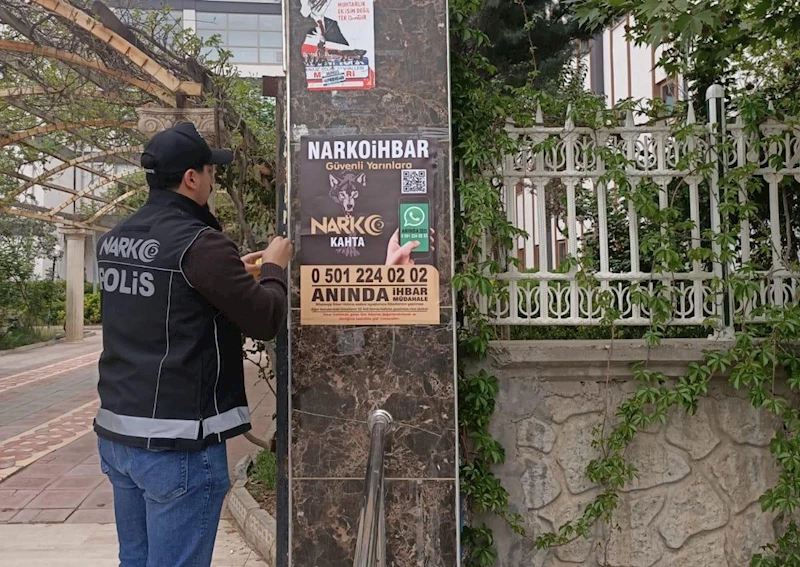 Kahta’da kurulan narko ihbar hattı faaliyete geçti 