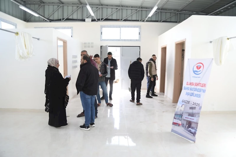 Gazze’deki Aksa Şehitleri Hastanesi’nden Yetimler Vakfına “Sahra Hastanesi” teşekkürü