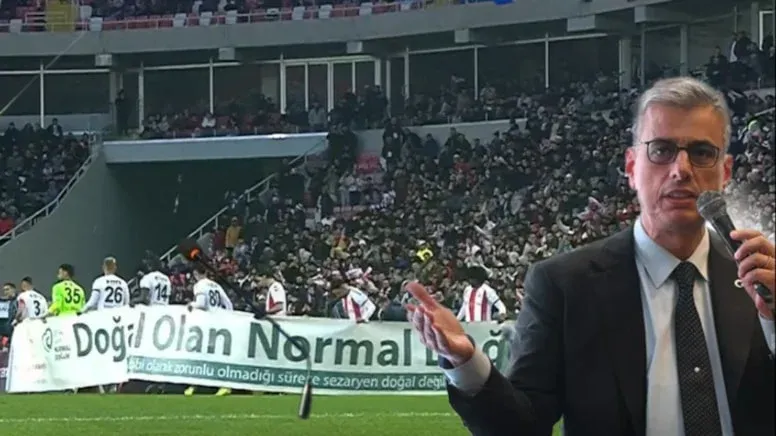 Tepki çeken doğum pankartına Sağlık Bakanı