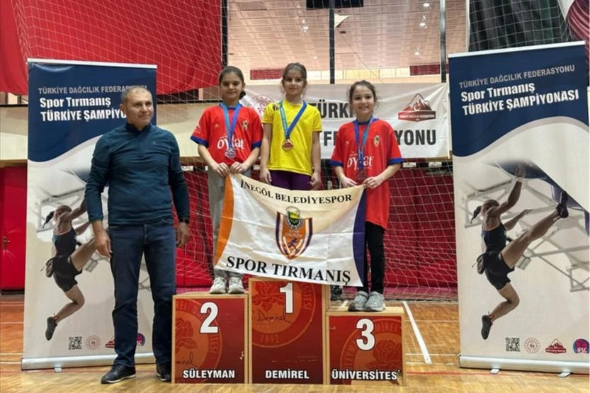 Bursa İnegöllü sporcular, tırmanışta derecelere uzandı