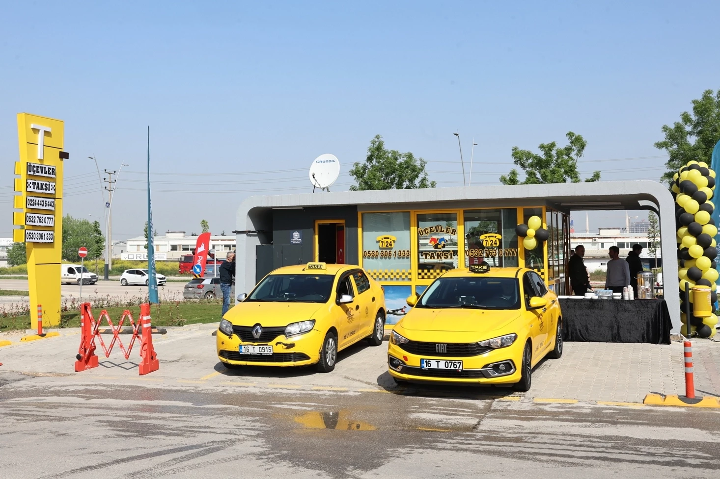 Bursa Nilüfer Üçevler’e modern taksi durağı