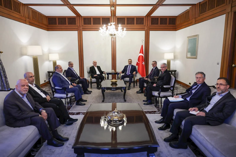 Dışişleri Bakanı Fidan, HAMAS heyeti ile görüştü