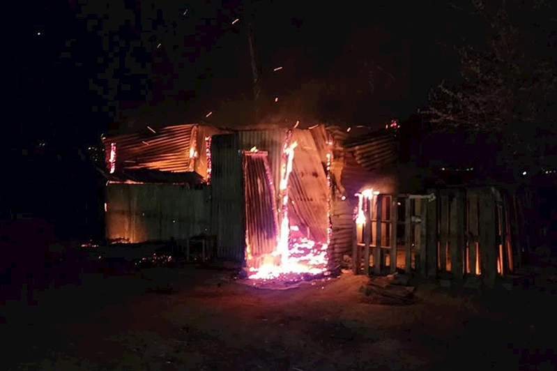 Bingöl’de kulübede çıkan yangın kısa sürede söndürüldü