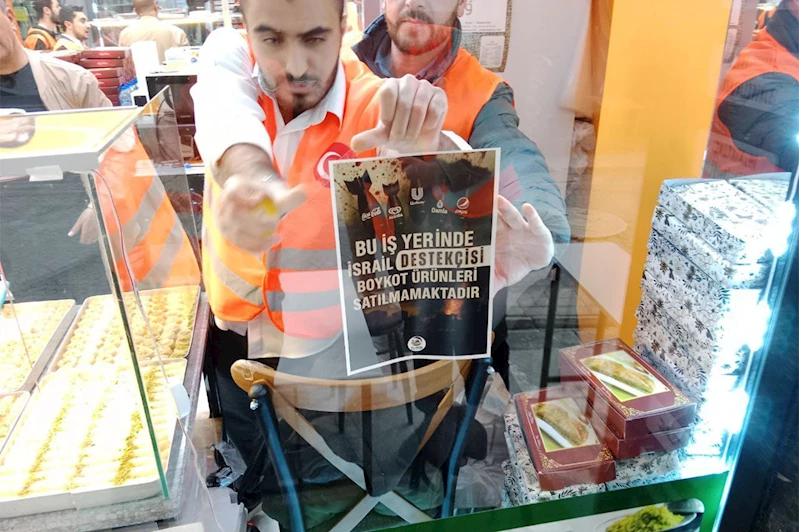 Elazığ’da gençlerden boykota destek çağrısı