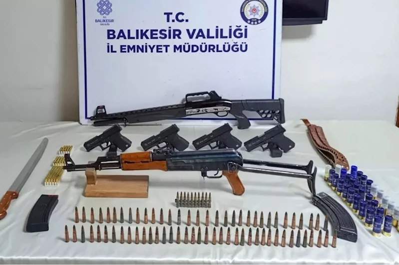 Balıkesir’de silah kaçakçılığı operasyonu