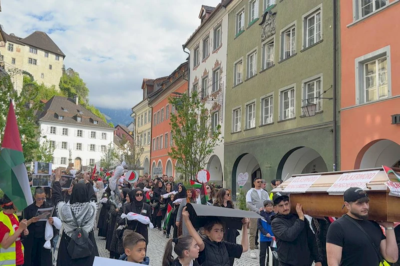 Avusturya’da Gazze için “hüzün yürüyüşü” düzenlendi