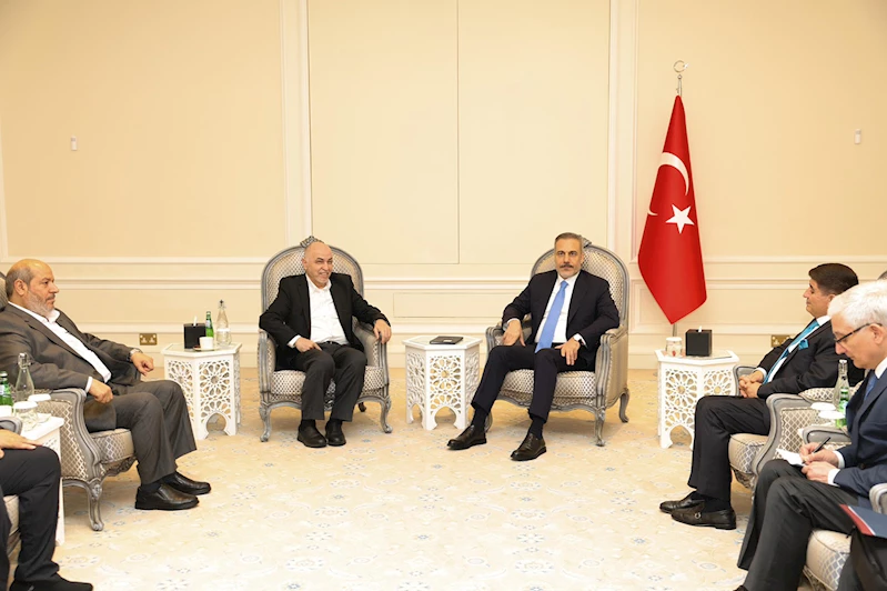 Dışişleri Bakanı Fidan, HAMAS Şura Meclisi Başkanı Derviş ile Katar