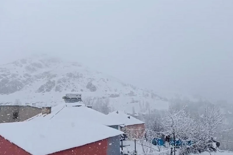Van’da nisan ayında kar yağışı etkili oldu
