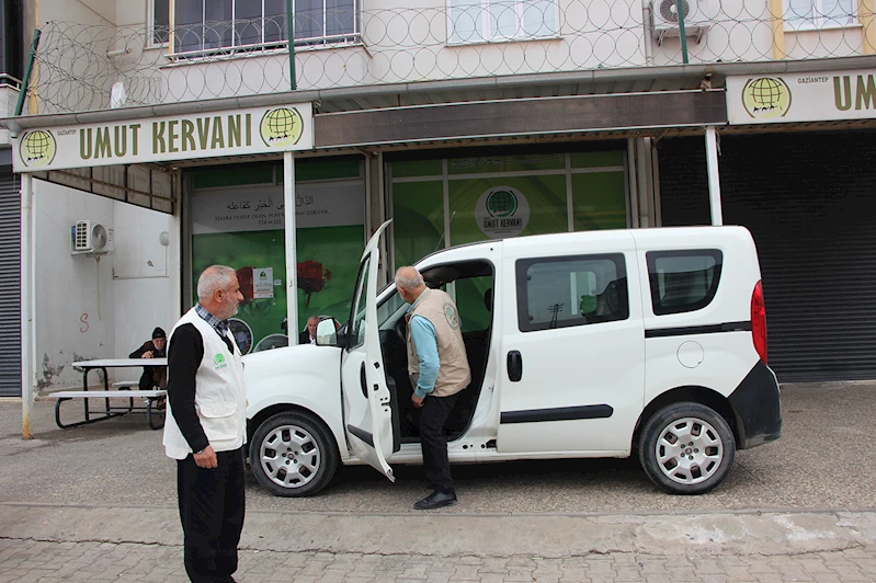 Gaziantepli hayırsever aracını Umut Kervanı aracılığıyla Gazze