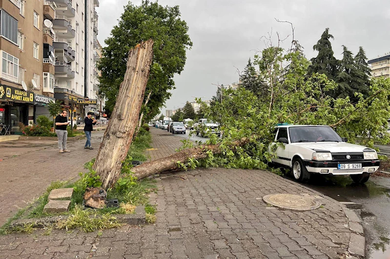 Fırtına Diyarbakır’da maddi hasara yol açtı