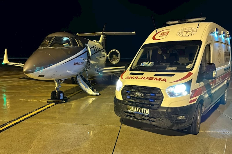 Kalp hastası bebek ambulans uçakla Ankara