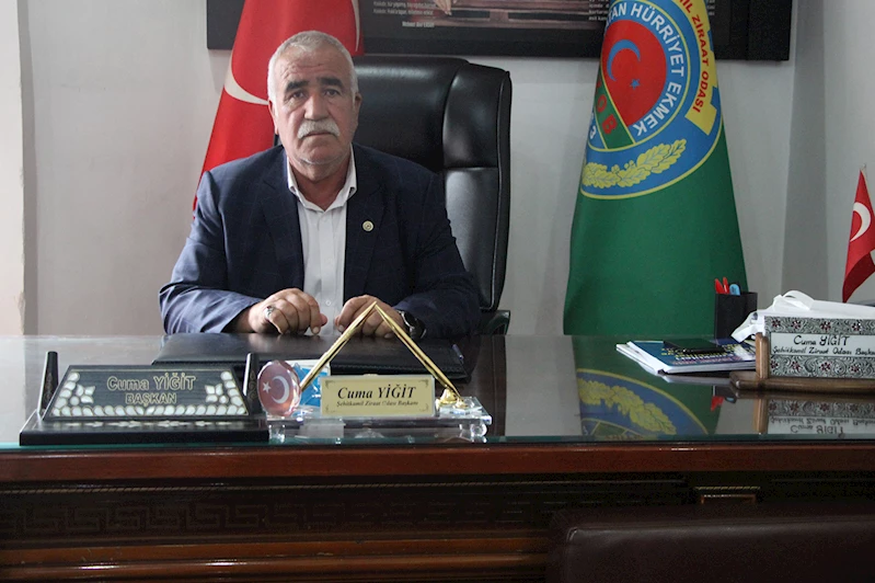 Şehitkamil Ziraat Odası Başkanı Yiğit: Çiftçi desteklenirse ürün sayısı artar