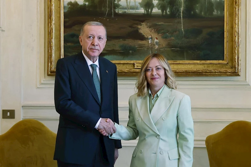 Cumhurbaşkanı Erdoğan, İtalya Başbakanı Meloni ile görüştü