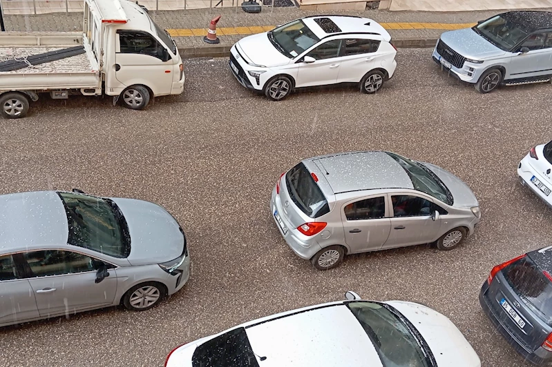 Mardin’de dolu yağışı etkili oldu 