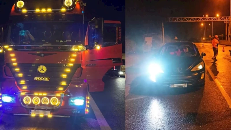 Standart dışı far kullanan 26 bin 822 sürücüye işlem yapıldı 