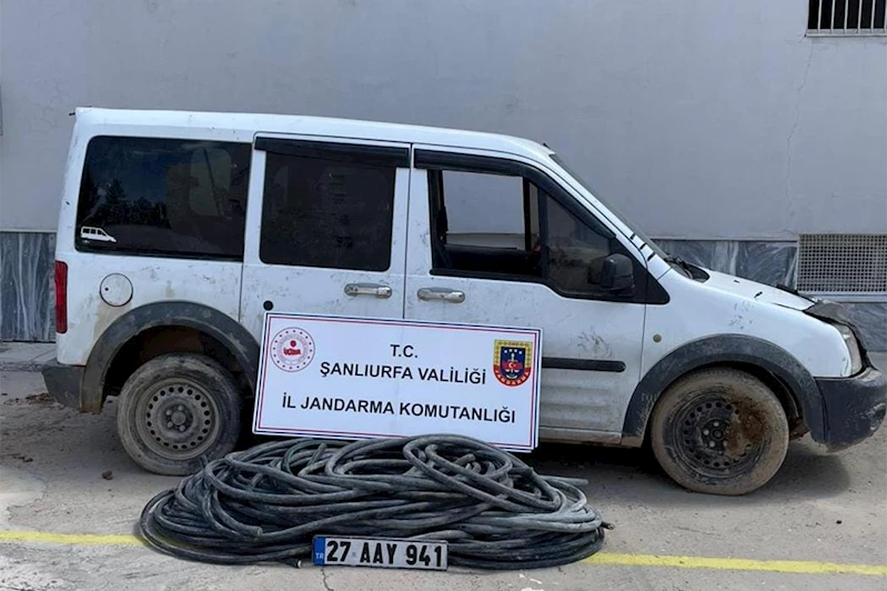 Şanlıurfa’da çalınan elektrik kabloları bulundu