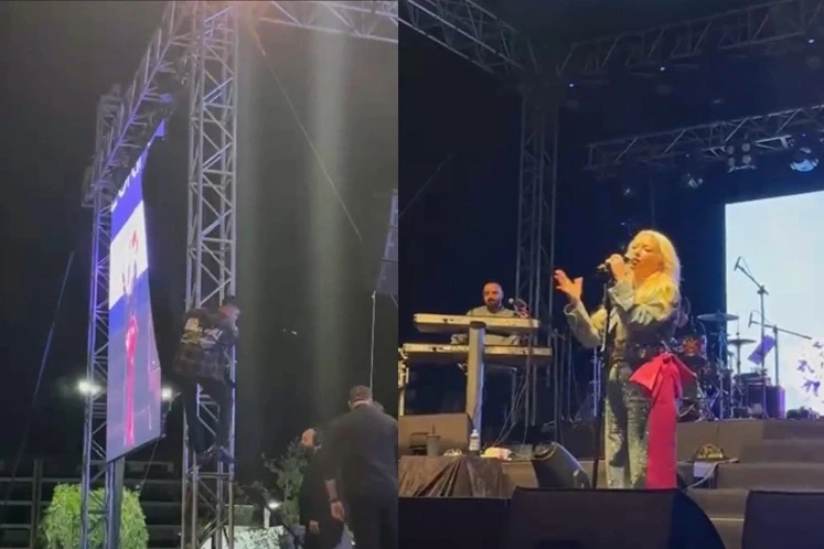 Aksaray’da Ece Seçkin rüzgarı; Örümcek adam gibi tırmandı!