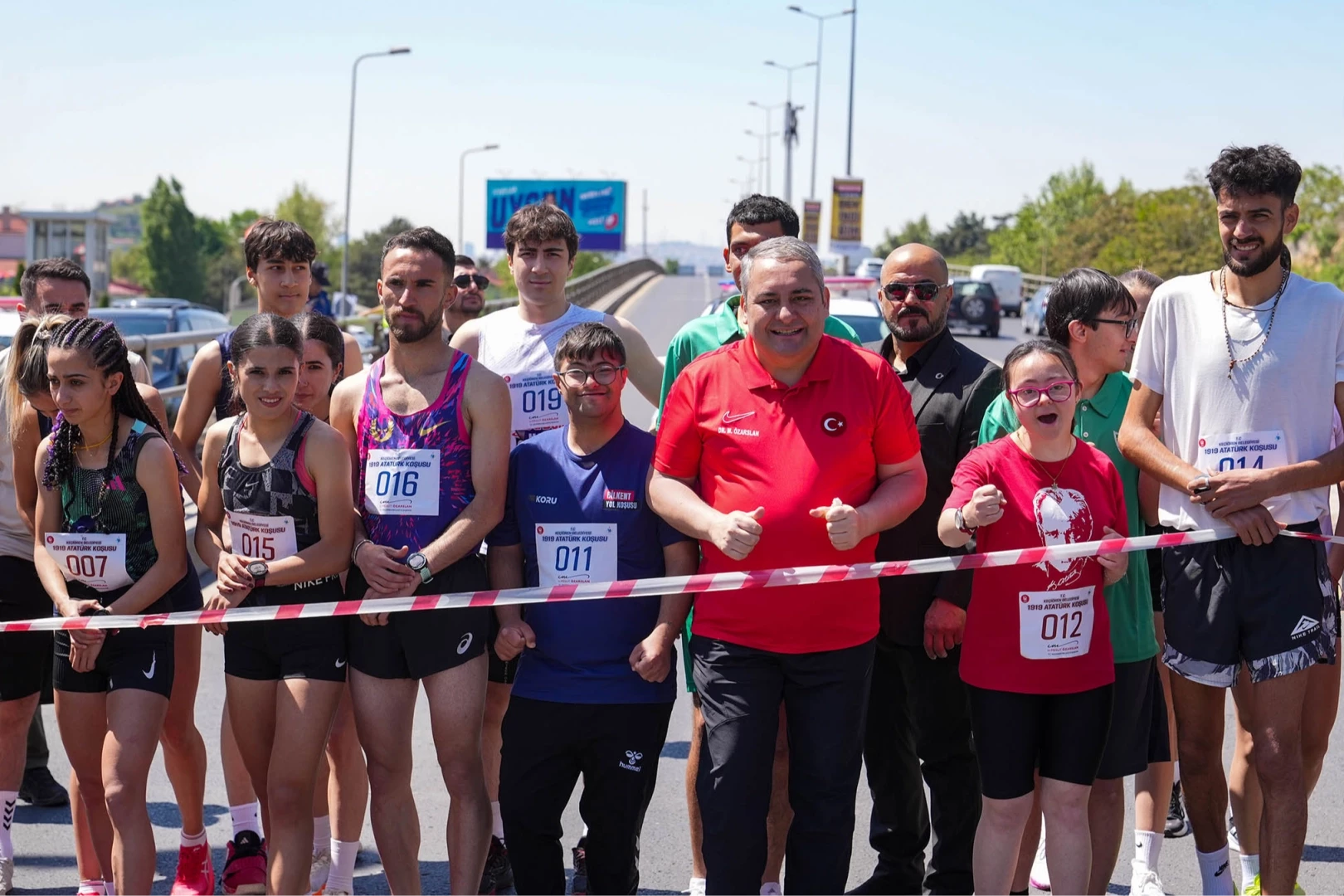 Keçiören 1919 metre koştu