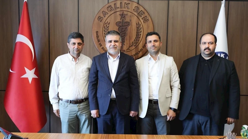 Başkan Aslan’dan Sağlık-Sen’e ziyaret 