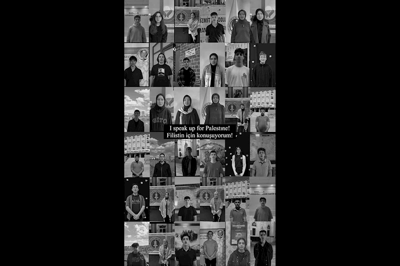 Liseli gençlerden ortak tepki: Gazze için ses ver