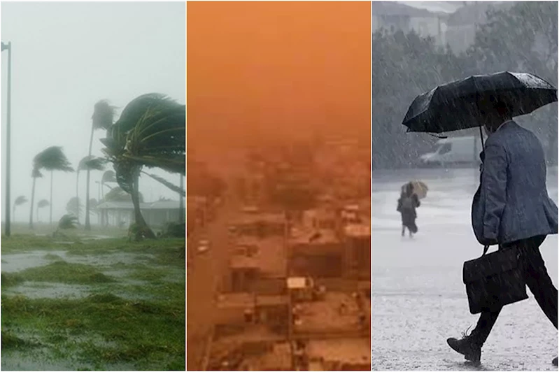 Yağış, fırtına ve toz taşınımına dikkat!