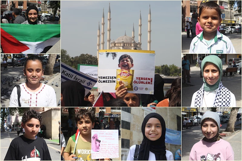 Çocuklardan boykot çağrısı: Filistin özgür olana kadar boykota devam