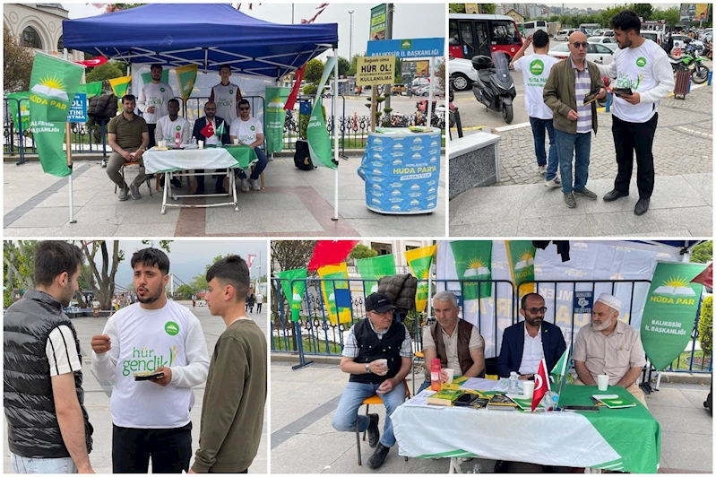 Hür Gençlik, Balıkesir’de madde bağımlılığına karşı bilgilendirme standı açtı