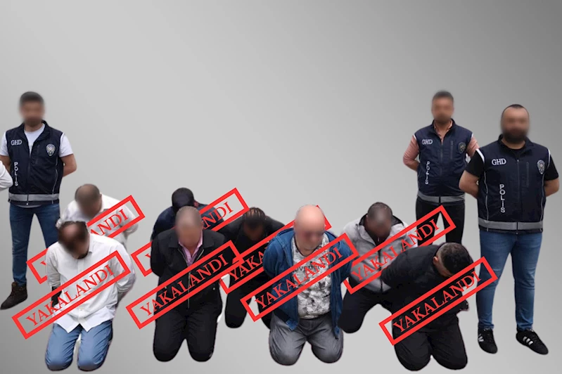 6 ilde gerçekleştirilen operasyonlarda 11 ülkede aranan 23 şüpheli yakalandı