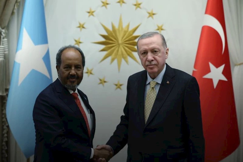 Cumhurbaşkanı Erdoğan, Somali Cumhurbaşkanı Şeyh Mahmud ile görüştü