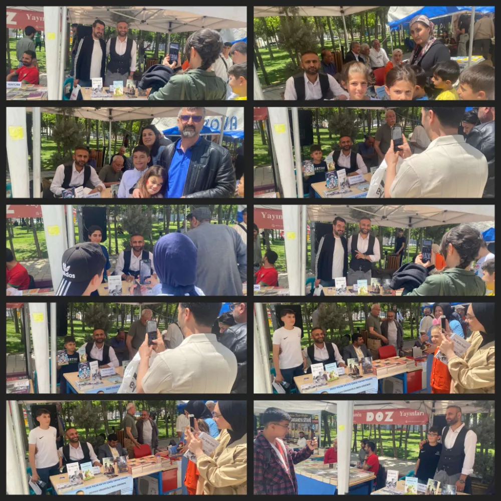 ERGANİ KİTAP FUARINDA YAZAR DEVRAN SİNANOĞLU