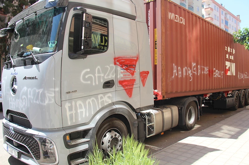 siyonist destekçisi lojistik firmasının aracı Diyarbakır