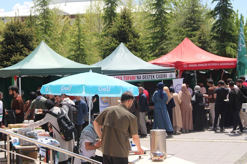 Bingöl Üniversitesi öğrencilerinden Gazze yararına kermes 