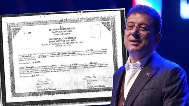 Diplomayı iptal eden rektör açıkladı: İmamoğlu