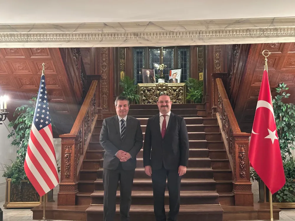 REKTÖR HACIMÜFTÜOĞLU’NUN ABD ZİYARETİNDEKİ İLK DURAĞI TÜRKİYE BÜYÜKELÇİLİĞİ OLDU