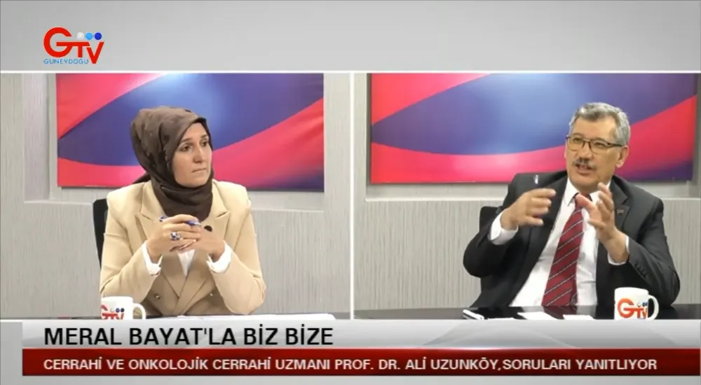 Prof. Dr. Ali Uzunköy, Güneydoğu Televizyonu’nda “Meral Bayat’la Biz Bize” Programının Konuğu Oldu