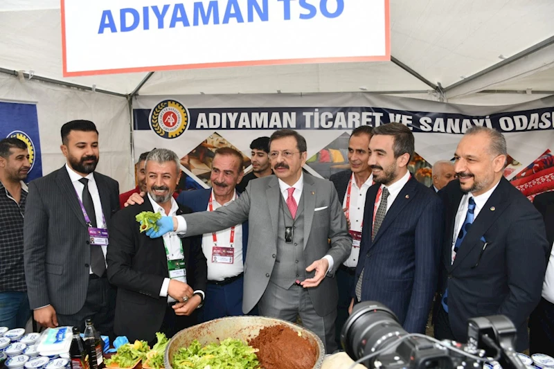 ATSO, TOBB’un 81. Genel Kurulunda Adıyaman çiğköftesini tanıttı 