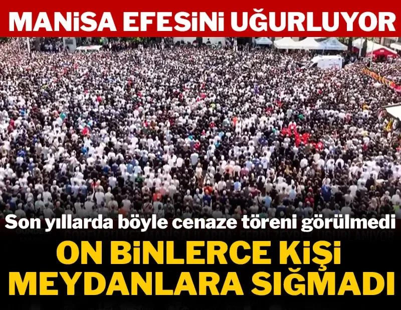 Meydanlara sığmadılar! On binlerce kişi Ferdi Zeyrek