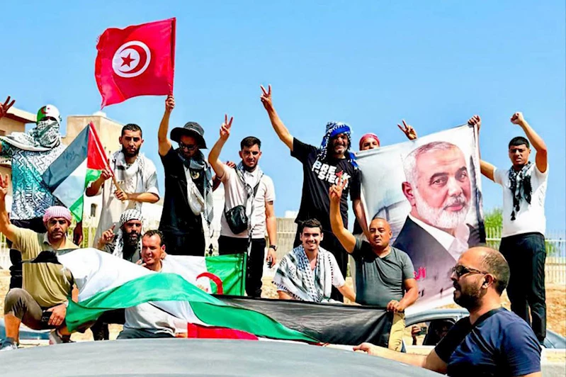 Uluslararası Gazze Yürüyüşü katılımcıları Refah