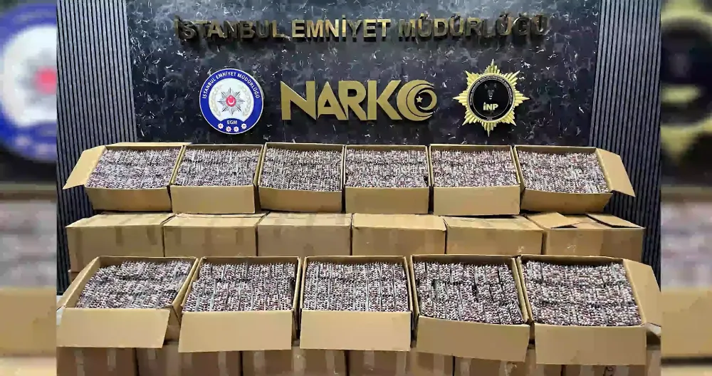İstanbul’da Uyuşturucuya Büyük Darbe: 2,5 Milyon Uyuşturucu Hap Ele Geçirildi